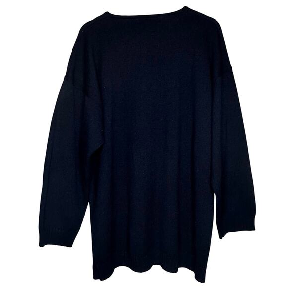 RALPH LAUREN BLUE LABEL 80s Deadstock Blue V-Neck Wool Knit Sweater Large Womens - Picture 12 of 15